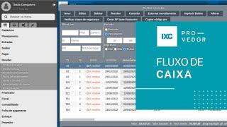 Fluxo de caixa no IXC Provedor