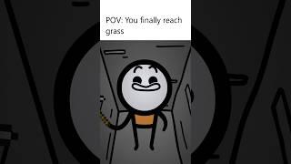 When you finally reach grass #minecraft