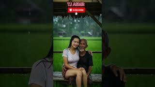Relaxing Tropical Rain with Village Ambience ️ #shorts #rainoundforsleep #rainasmr #ai