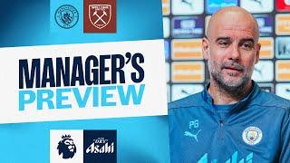 MANAGER'S PREVIEW | Pep updates on Ederson and Dias plus Rodri progress | Man City v West Ham United