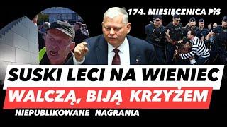 SUSKI RZUCA SIĘ NA WIENIEC – ATAK NA POLICJANTA️DZIKUSA Z PiS PONIOSŁO I FOGIEL MIOTA LEGITYMACJĄ