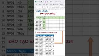 Xuất bảng công từ dữ liệu máy chấm công #Shorts  #exceltips #excel #excelformula