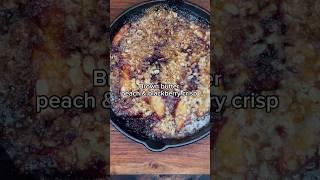 Easy Brown butter peach crisp  #lowsugar #healthyrecipes #recipe