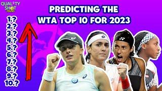 2023 WTA Top 10 Ranking Prediction | QualityShot Tennis