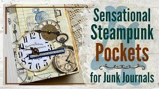 Crafting Steampunk Magic: 4 Unique Journal Pockets Tutorial