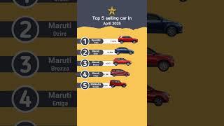 Top 5 selling car in April 2025 #technnu
