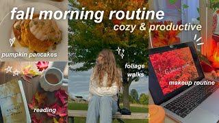 fall morning routine  productive, cozy, & aesthetic