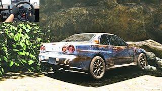 Rebuilding Nissan Skyline GTR R34 - Forza Horizon 5 | Logitech G29 Custom Wheel