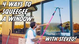 4 Ways To Squeegee Windows With a Pole