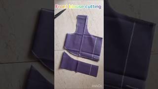 Front blouse cutting #blouse #ushatailor #easymethod #sewingtips #blousecutting #stitching