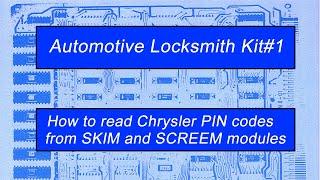 Read Chrysler PIN codes from SKIM & SKREEM immobilizers plus clone a damaged SKREEM into replacement