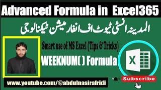 Weeknum Function | Mastering Excel: Understanding the WEEKNUM Function |