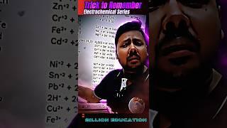  Trick to Remember Electrochemical Series | #ttr ️ Chemistry Billion Education IIT JEE NEET