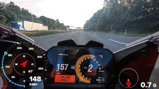 Ducati Panigale V4 - Beschleunigung 0-Topspeed - GPS Daten