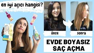 Evde Saçlarımın Rengini Nasıl Açtım? En İyi Saç Açıcı Hangisi? |Sunkiss, Palette, Nevablond, Pauline