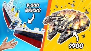 DESTROYING the world's BIGGEST LEGO SETS...