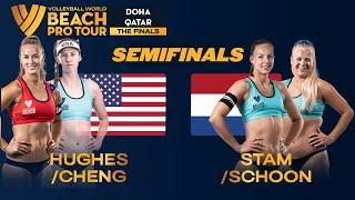 Hughes/Cheng vs. Stam/Schoon - Semi Final Highlights Doha 2023 #BeachProTour