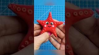 МОРСКАЯ ЗВЕЗДА ИЗ ПЛАСТИЛИНА. ⭐️ ЛЕПКА ДЛЯ ДЕТЕЙ. #лепкаизпластилина
