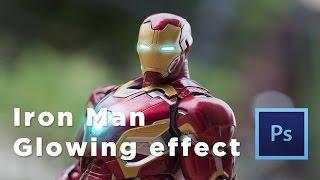 Iron Man Glowing Effects Photoshop Tutorial - ToyPhotography