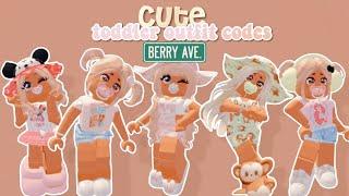 Cutesy Toddler Berry Avenue Outfit Codes  | bunniory ౨ৎ