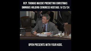 Rep. Thomas Massie Predicting Christmas Omnibus Holding Congress Hostage: 9/23/24