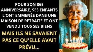 histoire touchante d'une femme âgée qui, le jour de son 86ème anniversaire, ses enfants l'ont emmené