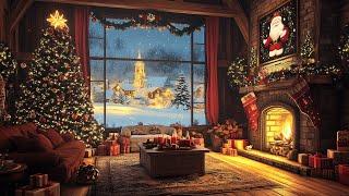 Relaxing Instrumental Christmas Music & Fireplace