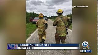 Large chlorine spill in St. Lucie County