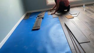 instalación de pisos FLOTADO PASO A PASO COMO SE HACE VINYL LAMINADO