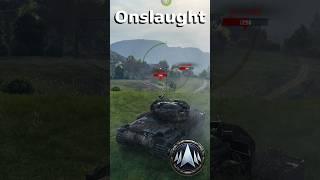 WOT Onslaught  - S.Conqueror shoots HE Missile to back T57 Heavy in Westfield #37