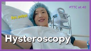 Hysteroscopy Vlog, Uterine Polyp Removal, Trying to Conceive at 40 after a miscarriage. Ovarian Cyst