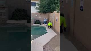 Artificial Turf Installation around the pool! #landscaping #landscape #gardendesign #turf #arizona