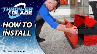 How to Install the Throwerblade to your Snow Blower