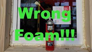 Wrong spray foam around the window! Broke the window? Window Insulation