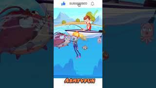 #the#guy#is#fishing#the#girl#is#diving#and#helping#him#sonic #comedia#sakura #theif#tricks#animation