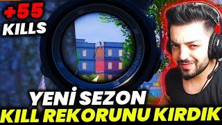 +55 KILLS !! YENİ SEZON KILL REKORU - PUBG Mobile