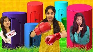 HIDE AND SEEK IN COLOUR CYLINDERS CHALLENGE  | PULLOTHI