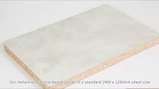 Melamine Faced Particle Board - Laminated sheet Foresmate #particleboard #board #woodworking