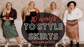 Plus Size Skirt Outfits | 10 Ways to Style 6 Different Skirts