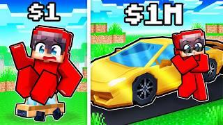 $1 vs $1,000,000 CAR in Minecraft!