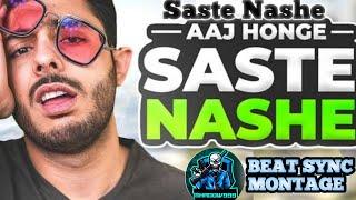 Saste Nashe Beat Sync Montage||Shadow999||(FreeFire Highlights)