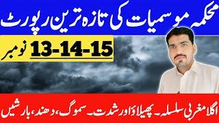 next new western disturbance expected from 13 november | weather forecast pakistan