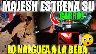 MAJESH N4LGU3A A LA BEBA!! CASI RAYA SU CARRO!!