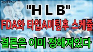 HLB FDA와 타입A 미팅이후 신약허가 스케쥴 , 결론은 이미 정해져 있다 목표가분석 실시간대응전략
