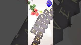 Easy & Quick Anniversary Banner #shorts #papercrafts #youtubeshorts #craft