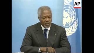 Annan meets Israeli foreign minister