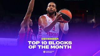 Top 10 Blocks | The BEST BLOCKS of December | 2024-25 Turkish Airlines EuroLeague