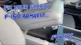 How to Fix Your Floppy Ford F-150 Armrest for 10¢! (2021 2022 2023 2024)