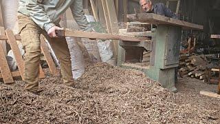 Making a Magnificent Walnut Dining Table Set (With Large Walnut Tree)