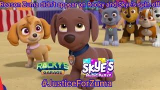 PAW Patrol Review | Reason Zuma didn't appear on Rocky and Skye's spinoffs